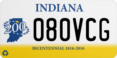 IN license plate 080VCG