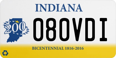 IN license plate 080VDI