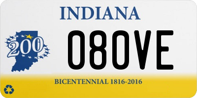 IN license plate 080VE