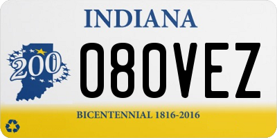 IN license plate 080VEZ