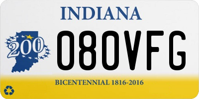 IN license plate 080VFG