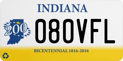 IN license plate 080VFL