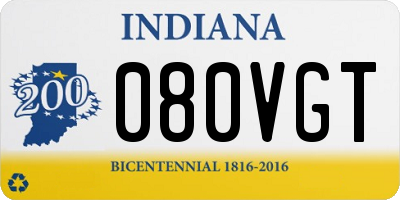 IN license plate 080VGT