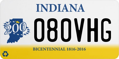 IN license plate 080VHG