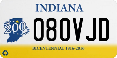 IN license plate 080VJD