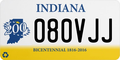 IN license plate 080VJJ