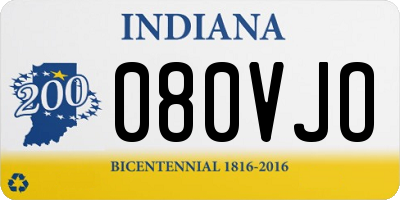 IN license plate 080VJO