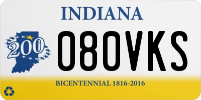IN license plate 080VKS