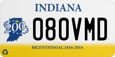 IN license plate 080VMD