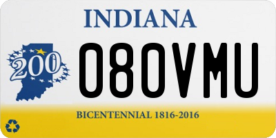 IN license plate 080VMU