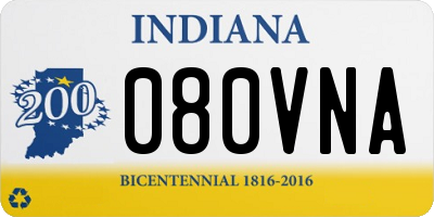IN license plate 080VNA