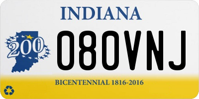 IN license plate 080VNJ