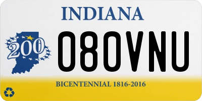 IN license plate 080VNU