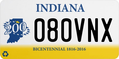 IN license plate 080VNX