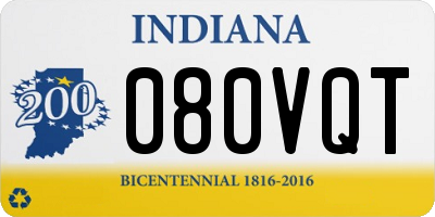 IN license plate 080VQT