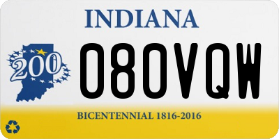 IN license plate 080VQW