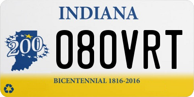 IN license plate 080VRT