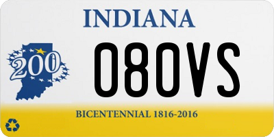 IN license plate 080VS