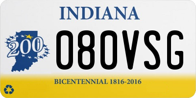 IN license plate 080VSG