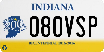IN license plate 080VSP