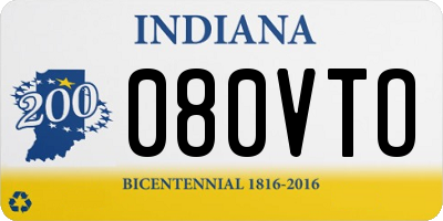 IN license plate 080VTO