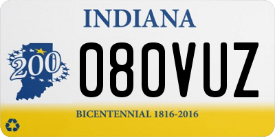 IN license plate 080VUZ