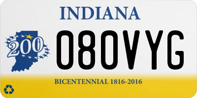 IN license plate 080VYG