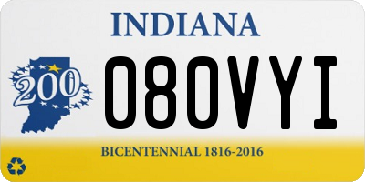 IN license plate 080VYI