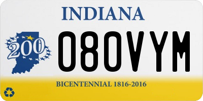 IN license plate 080VYM