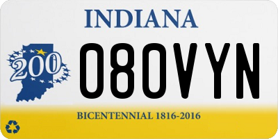 IN license plate 080VYN