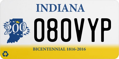 IN license plate 080VYP