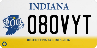 IN license plate 080VYT