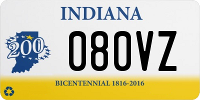 IN license plate 080VZ