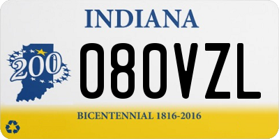 IN license plate 080VZL