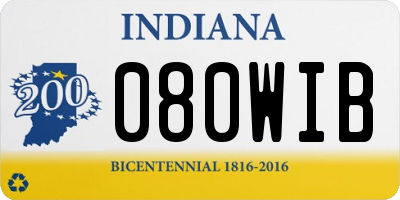 IN license plate 080WIB