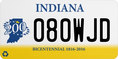 IN license plate 080WJD