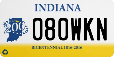 IN license plate 080WKN