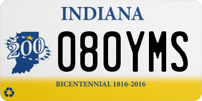 IN license plate 080YMS