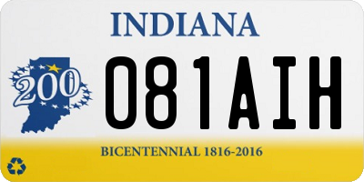 IN license plate 081AIH