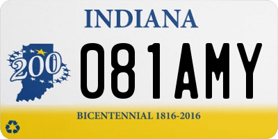 IN license plate 081AMY