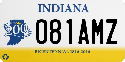 IN license plate 081AMZ