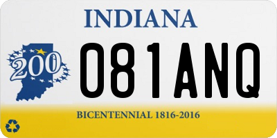IN license plate 081ANQ