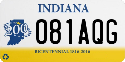 IN license plate 081AQG