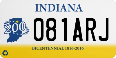 IN license plate 081ARJ