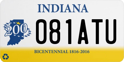 IN license plate 081ATU