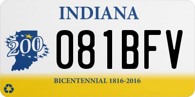 IN license plate 081BFV