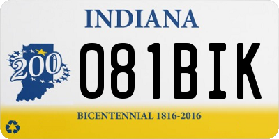 IN license plate 081BIK