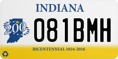 IN license plate 081BMH