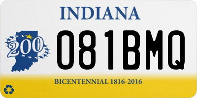 IN license plate 081BMQ