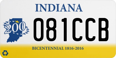 IN license plate 081CCB